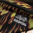 画像2: {NO MAD NUMSKULL} ORIGINAL PATTERN WAIST POUCH / "FIRE"  (2)