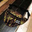 画像1: {NO MAD NUMSKULL} ORIGINAL PATTERN WAIST POUCH / "FIRE"  (1)