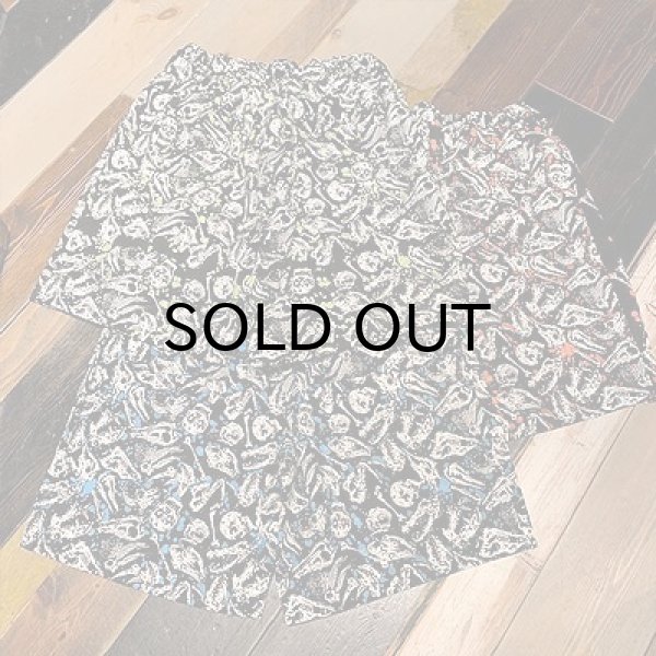 画像2: {NO MAD NUMSKULL×PARADOX} ORIGINAL PATTERN SHORT PANTS / "SKULL" / Lsize (2)