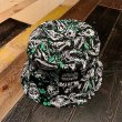 画像2: {PARADOX×NO MAD NUMSKULL} BUCKET HAT "SKULL" / GREEN (2)