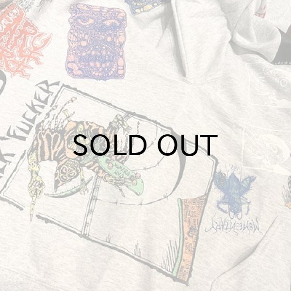 画像6: {MOMENTARY PSYCHO ART} "刹那" SPECIAL MULTI PRINT P/O-PARKA / XLsize (6)