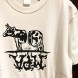 画像1: {MOMENTARY PSYCHO ART} "COW LOGO" S/S T-SHIRTS / WHITE (1)