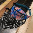 画像1: {NO MAD NUMSKULL} ORIGINAL PATTERN WAIST POUCH / (FIRE,BONE) (1)