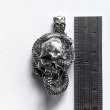 画像9: ※受注商品※ {GRYPHON} Gimmick ring & pendant Skull Rolled Snake (9)