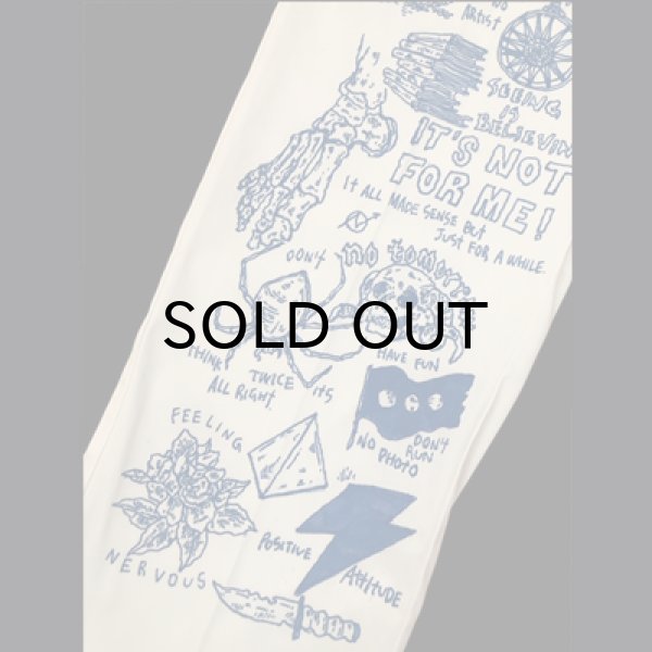 画像4: {HIROTTON × BOWL Cotton Wear} "HAND PAINT" BASIC CHINOS / Msize / 02 (4)