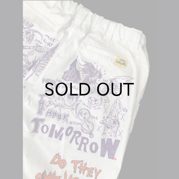 画像4: {HIROTTON × BOWL Cotton Wear} "HAND PAINT" BASIC CHINOS / Lsize / 03 (4)