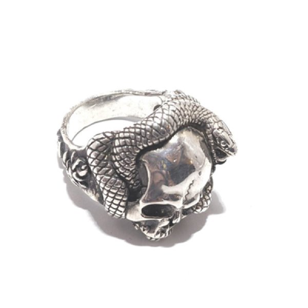 画像4: ※受注商品※ {GRYPHON} Skull&Snake RING"Eternity" (4)