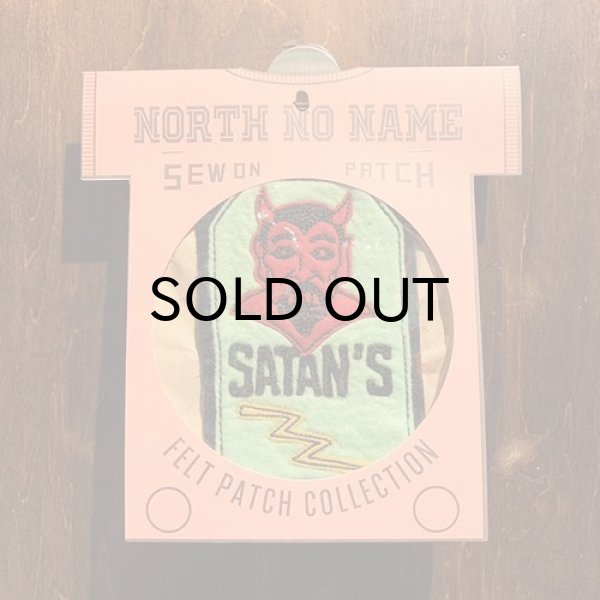 画像1: {NORTH NO NAME} FELT PATCH / M / "SATAN'S" (1)