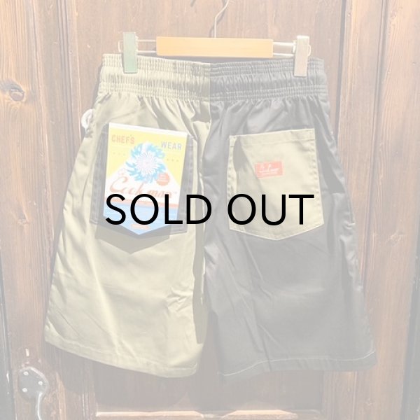 画像10: {COOKMAN × NO MAD NUMSKULL} "MAD MAN" Chef Shorts / (Chill) (10)