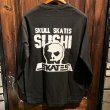 画像2: {SKULL SKATES}  "SUSHI" L/S T-SHIRTS(BLACK×WHITE) (2)