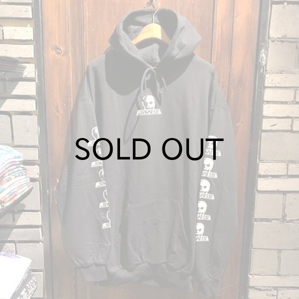 画像1: {SKULL SKATES}  LOGO HOODIE(BLACK×WHITE) (1)
