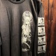 画像2: {BA.KU.}  "BRIDE OF DEERMAN" L/S T-SHIRTS(BLACK×GRAY) (2)