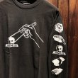 画像3: {SKULL SKATES}  "SUSHI" L/S T-SHIRTS(BLACK×WHITE) (3)