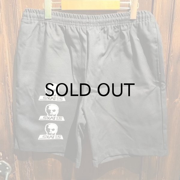 画像1: {SKULL SKATES} 3連LOGO CANVAS SHORTS (1)