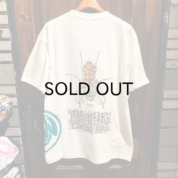 画像2: {MOMENTARY PSYCHO ART} "FLY" S/S T-SHIRTS / WHITE (2)
