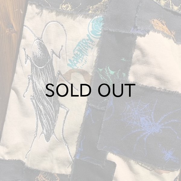 画像4: {NO MAD NUMSKULL} ORIGINAL PATTERN SHORT PANTS / "HATE PATCHWORK" / XL / 02 (4)