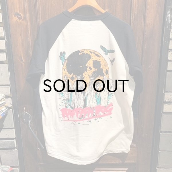 画像1: {RAFFISH DOG} "MOON" RAGLAN 3/4 T-SHIRTS (1)