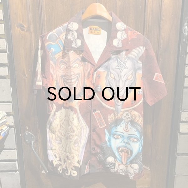 画像1: 【犯具】邪神斬捨五面 aloha shirts アロハシャツ (1)