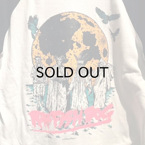 画像4: {RAFFISH DOG} "MOON" RAGLAN 3/4 T-SHIRTS (4)