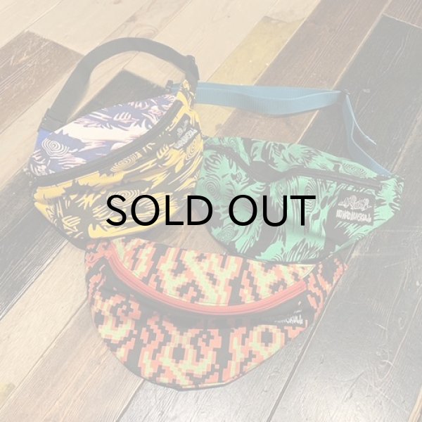 画像1: {NO MAD NUMSKULL} ORIGINAL PATTERN WAIST POUCH / (DOT FIRE,PSYCHO) (1)