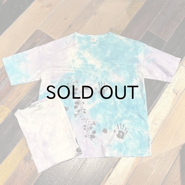 画像1: {岡本一生} "ら" TIE DYE TEE (1)