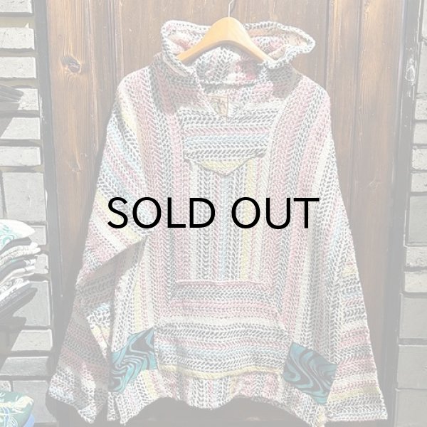 画像1: "USED" {NO MAD NUMSKULL} Remake Mexican Parka / WHITE×RED (1)