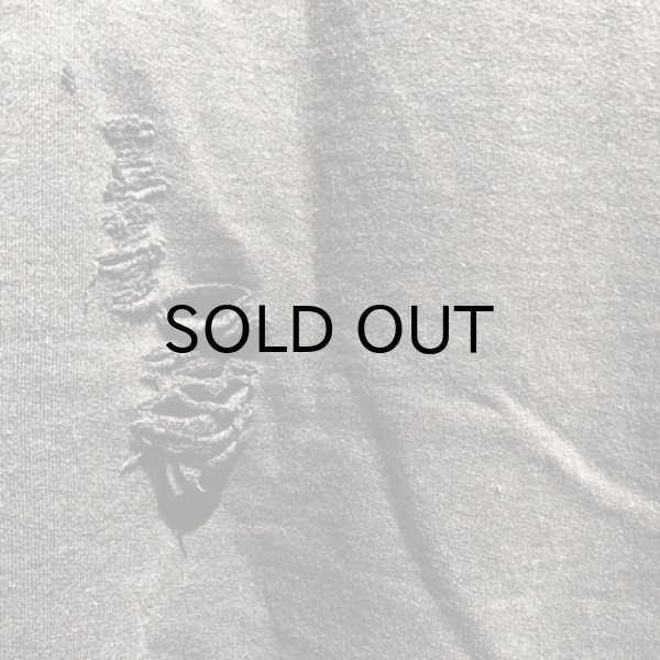 画像4: {THRIFTY LOOK} "WORN-OUT" BAND HOODIE / Yellow Smily (4)