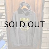 画像: {THRIFTY LOOK} "WORN-OUT" BAND HOODIE / Yellow Smily