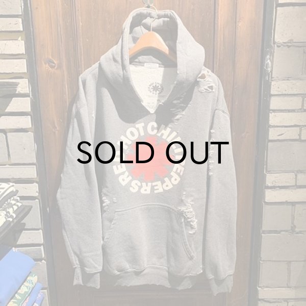 画像1: {THRIFTY LOOK} "WORN-OUT" BAND HOODIE / Classic Asterisk (1)
