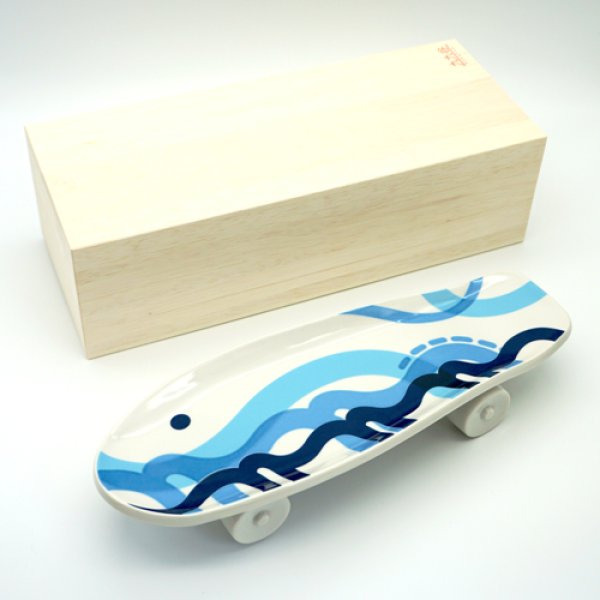 画像10: {九九谷×KAMI} スケボー皿 (10)