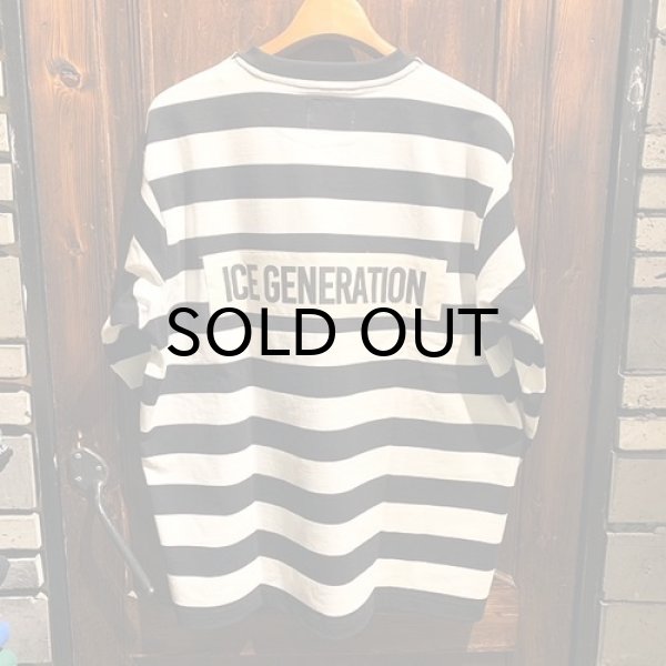 画像2: {POP EYES} PRISONER BORDER EASY TEE SHIRT LS (2)
