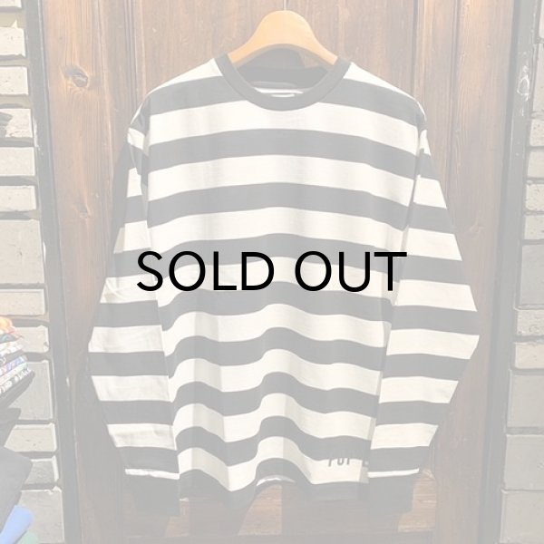 画像1: {POP EYES} PRISONER BORDER EASY TEE SHIRT LS (1)
