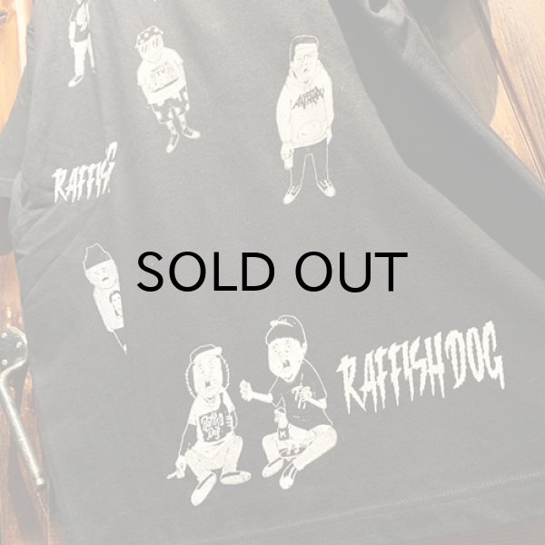 画像3: {RAFFISH DOG} "TM PAINT" MULTI S/S T-SHIRTS / BLACK (3)