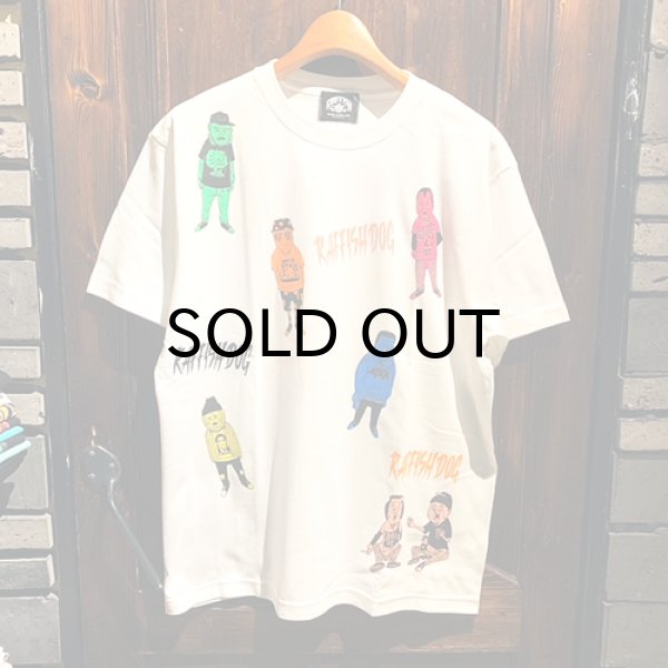 画像1: {RAFFISH DOG} "TM PAINT" MULTI S/S T-SHIRTS / WHITE (1)