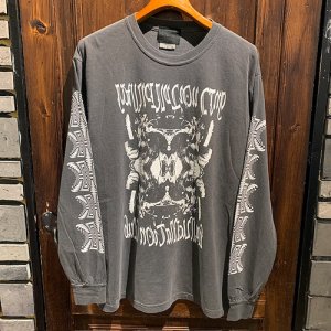 画像: {NO MAD NUMSKULL} "HALLUCINATION CLUB" L/S T-SHIRTS (SUMI)