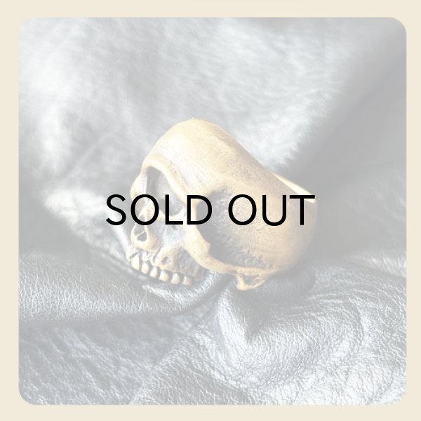 画像3: {HANG} “Cyclops Skull Ring" 【Brass Version】 (3)