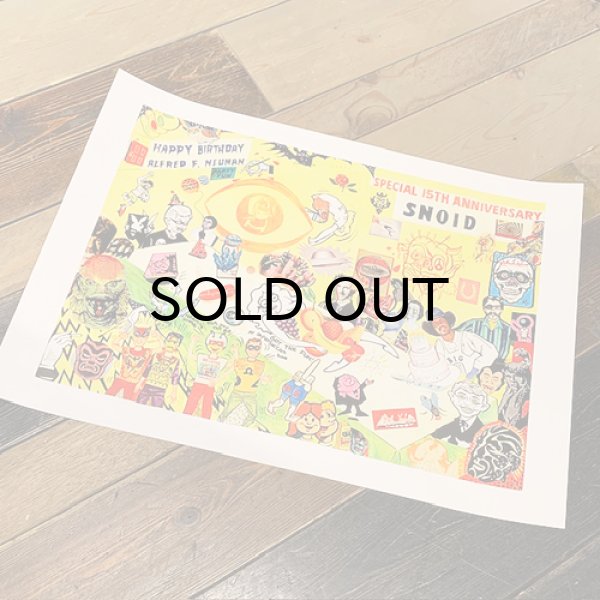 画像1: {SNOID} "HAPPY BIRTHDAY ALFRED F. NEUMAN" POSTER (1)