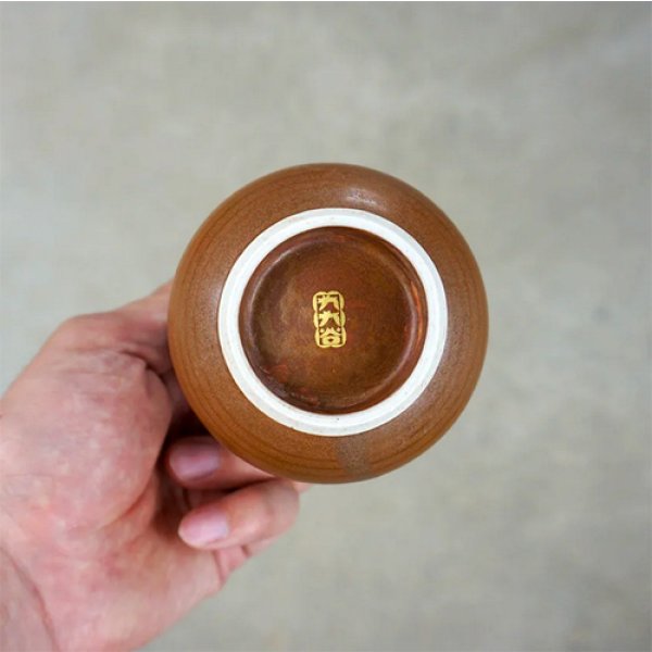 画像4: {九九谷} 鷺 湯呑み 2個セット (4)