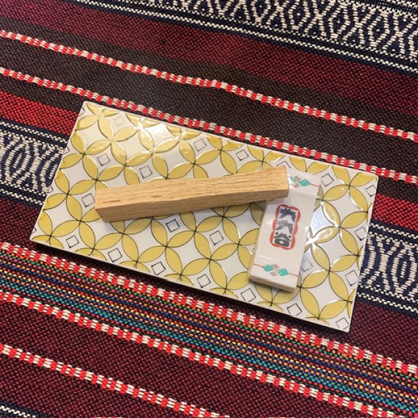 画像1: {九九谷} 九谷紋様 香木スタンド (1)