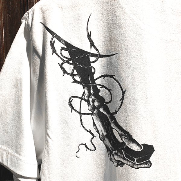 画像4: {YUKYAN × RAFFISH DOG} "日日是好日" S/S T-SHIRTS (WHITE) (4)