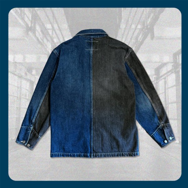画像3: 【HANG】B.S.H.C.I. PRISON CRAZY DENIM JACKET "BSHCI" (3)