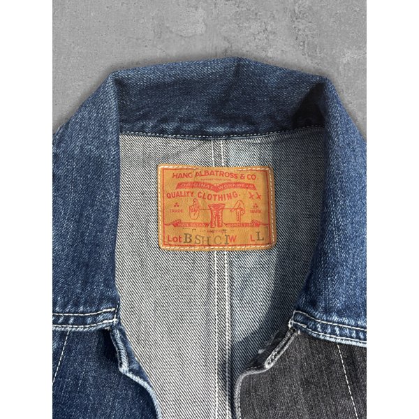 画像4: 【HANG】B.S.H.C.I. PRISON CRAZY DENIM JACKET "BSHCI" (4)