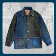 画像2: 【HANG】B.S.H.C.I. PRISON CRAZY DENIM JACKET "BSHCI" (2)