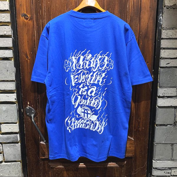 画像1: {RAFFISH DOG} "日日是好日" S/S T-SHIRTS / BLUE (1)
