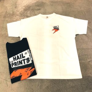 画像: {HAIL PRINTS} HAILPRINTS solid_Orange LOGO T-shirts