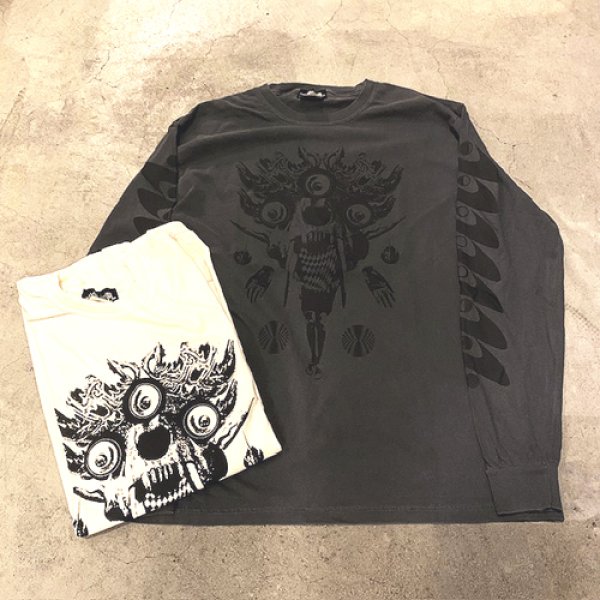 画像1: {NO MAD NUMSKULL} "MEMORIES" L/S T-SHIRTS (MONOKURO) (1)