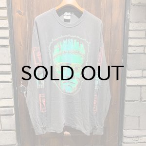 画像: {NO MAD NUMSKULL} "FRANKEN" L/S T-SHIRTS (SUMI)
