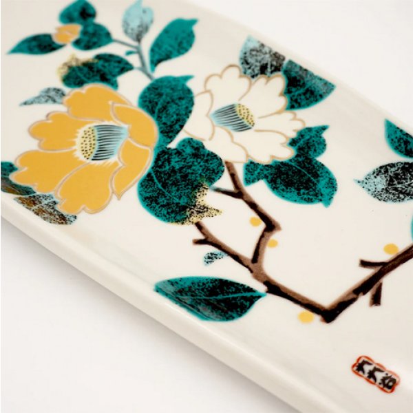 画像7: {九九谷} スケートデッキ お香立て 椿 (7)