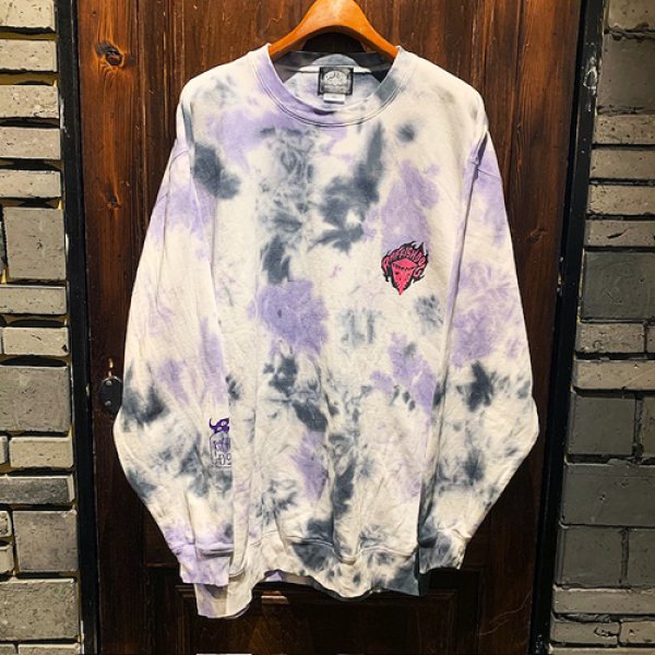 画像1: {JUNK LAW×KYOGU×RAFFISH DOG} "黒鉄" TIE DYE SWEAT (1)