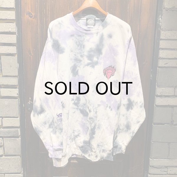 画像1: {JUNK LAW×KYOGU×RAFFISH DOG} "黒鉄" TIE DYE SWEAT (1)